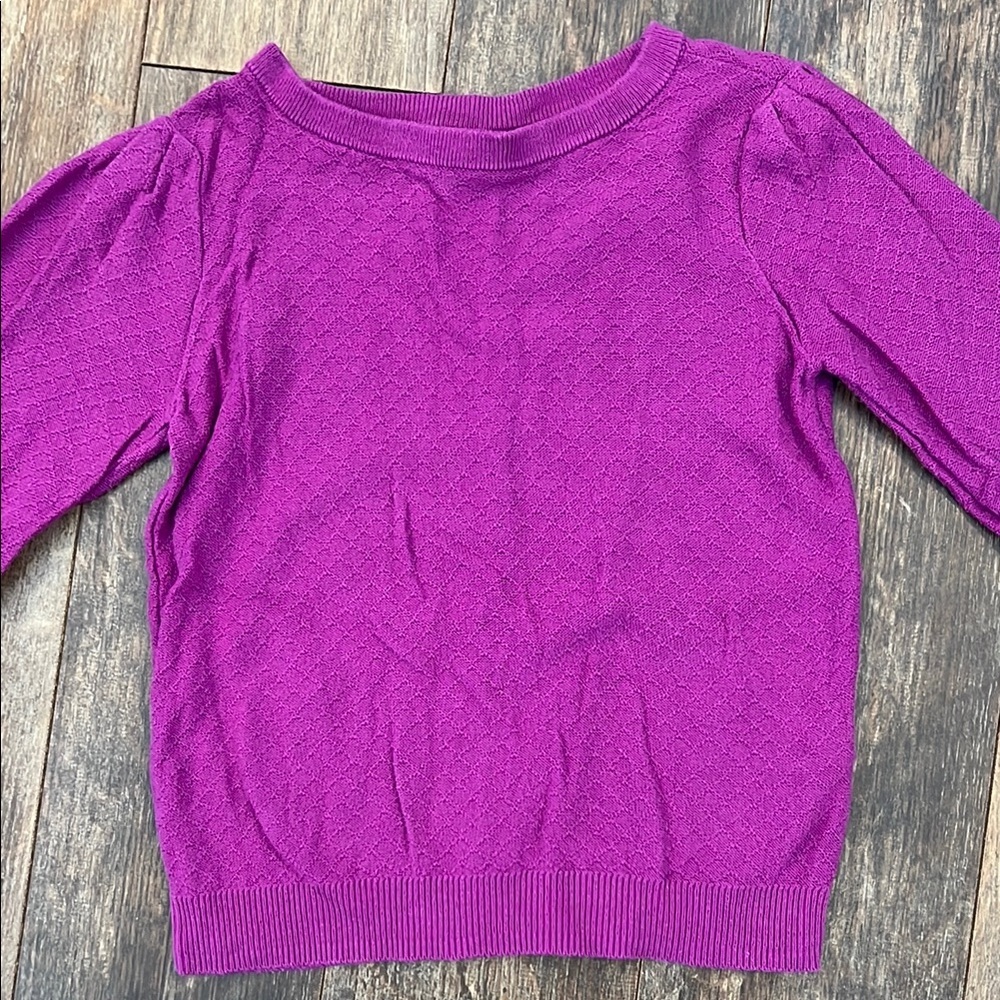 GAP Purple Knit Sweater with Long Sleeves - Picture 2 of 10